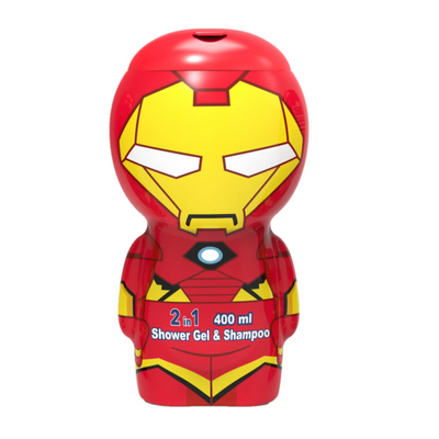 Детский гель - шампунь для мальчиков 2в1 Железный Человек Air-Val Iron Man 2D 400 мл 1066711 фото