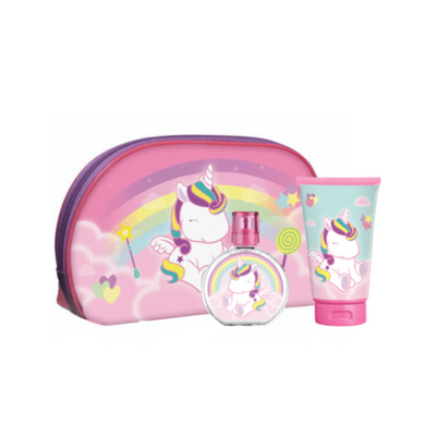 Набор в косметичке Air Val Eau my Unicorn Мой Единорог Косметичка + Туалетна вода 50 мл + Гель для душа 100 м 1069212 фото