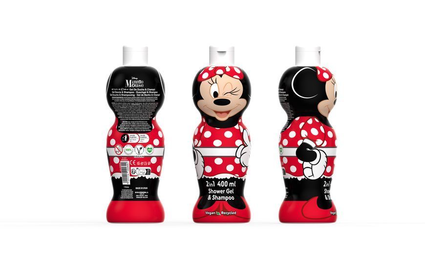 Детский гель-шампунь 2в1 Air-Val "Минни Маус" Minnie Mouse 1D, 400 мл 1066703 фото